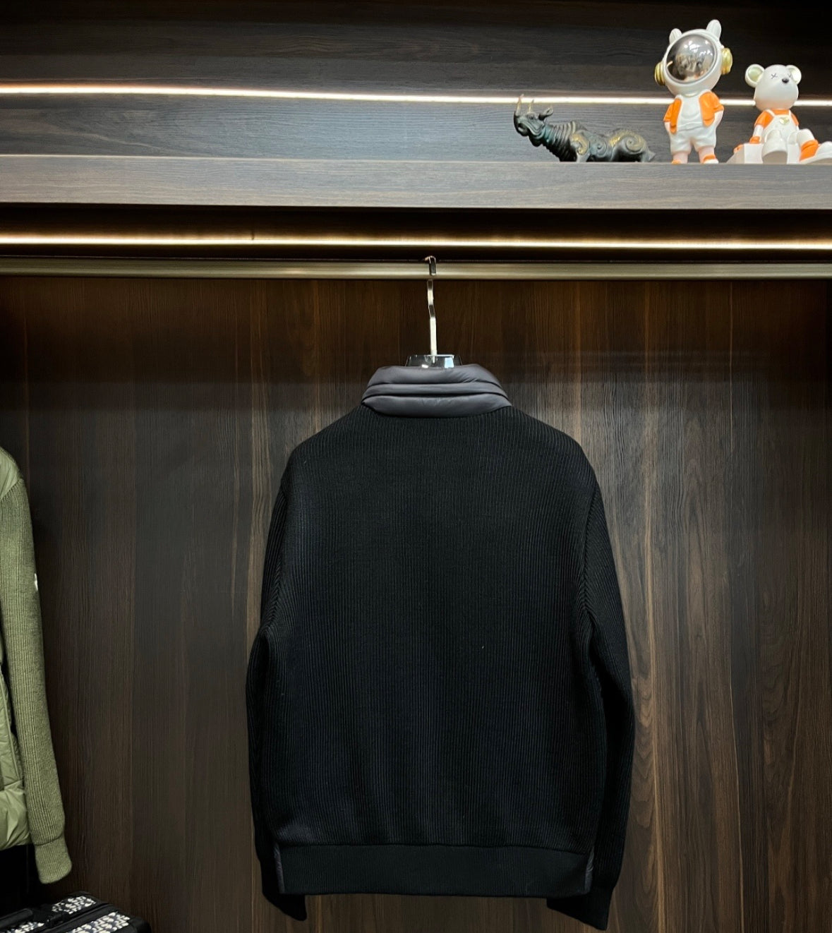Moncler “Maglione Quilted/Tricot Cardigan Jacket