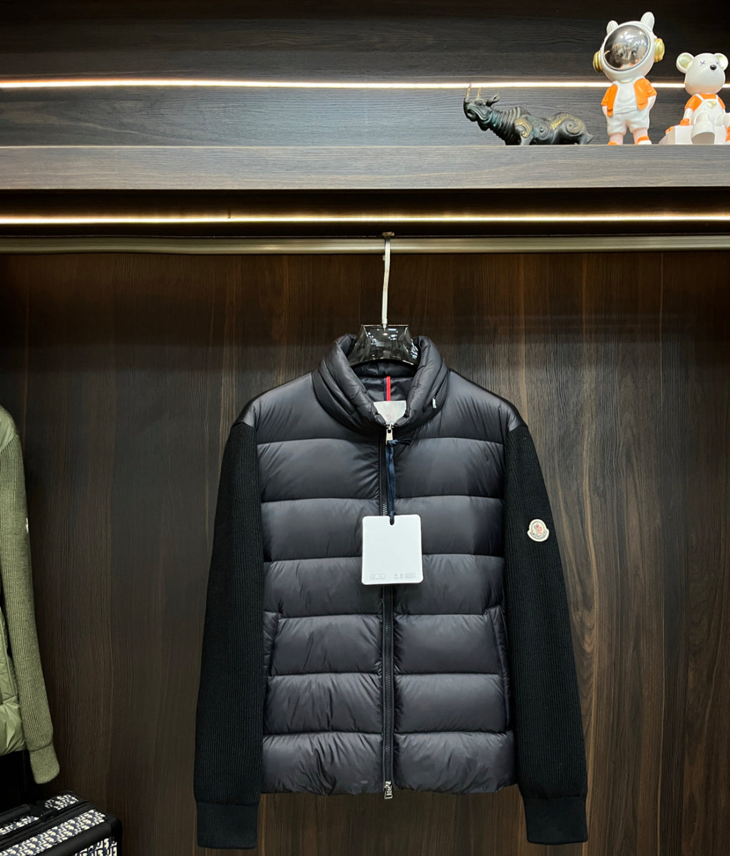 Moncler “Maglione Quilted/Tricot Cardigan Jacket