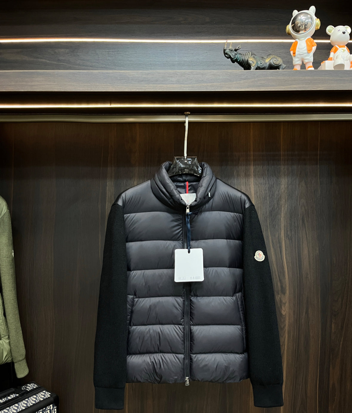 Moncler “Maglione Quilted/Tricot Cardigan Jacket