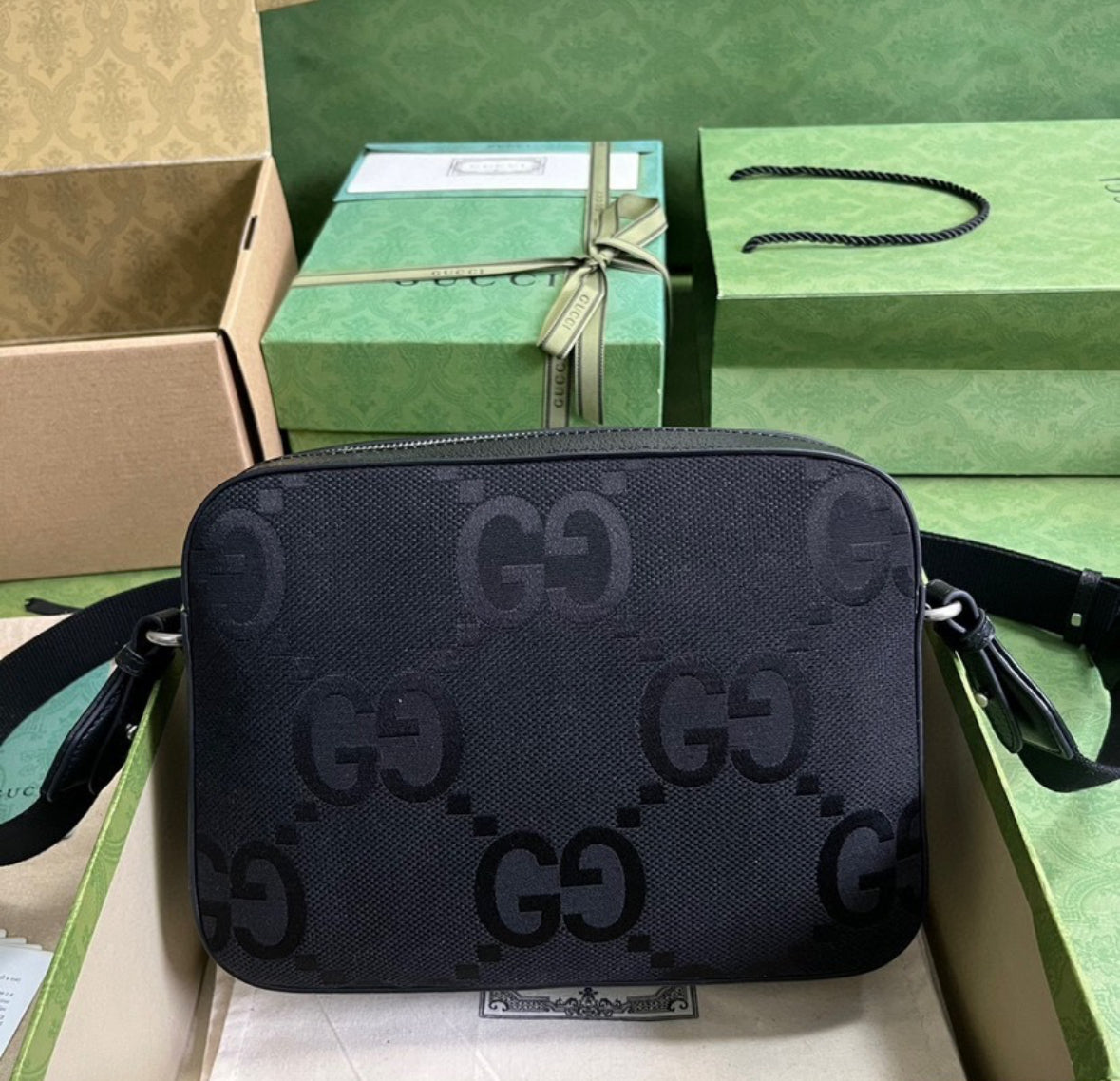 Gucci Jumbo GG Unisex bag black