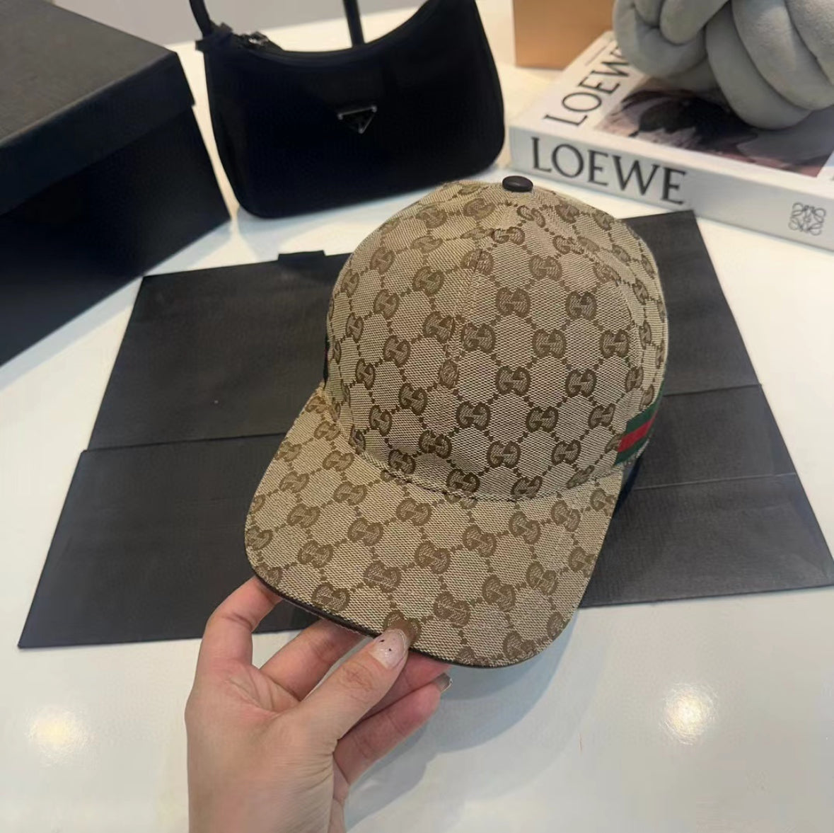 Gucci canvas hat
