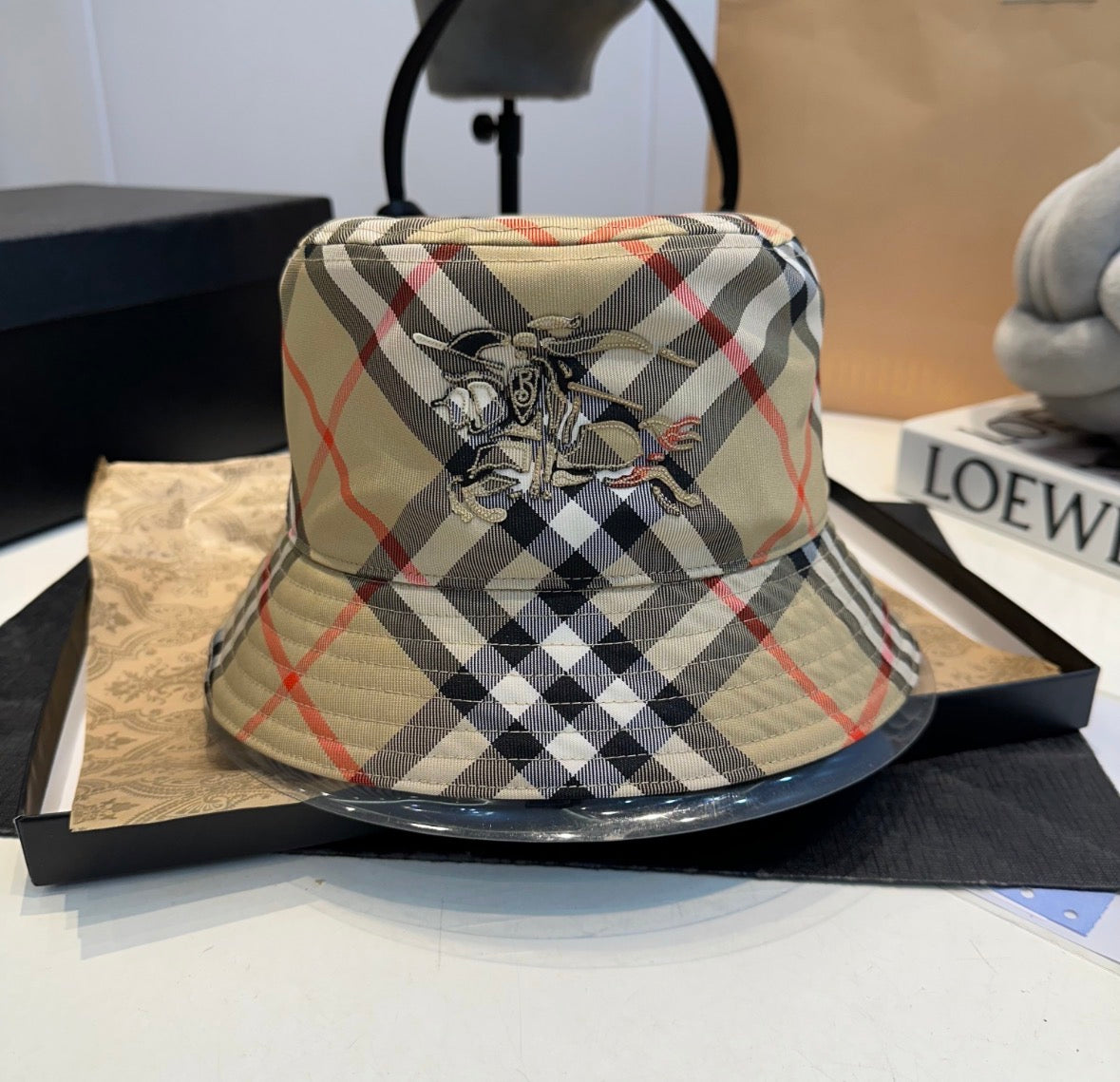 Burberry Beige Unisex Bucket Hat