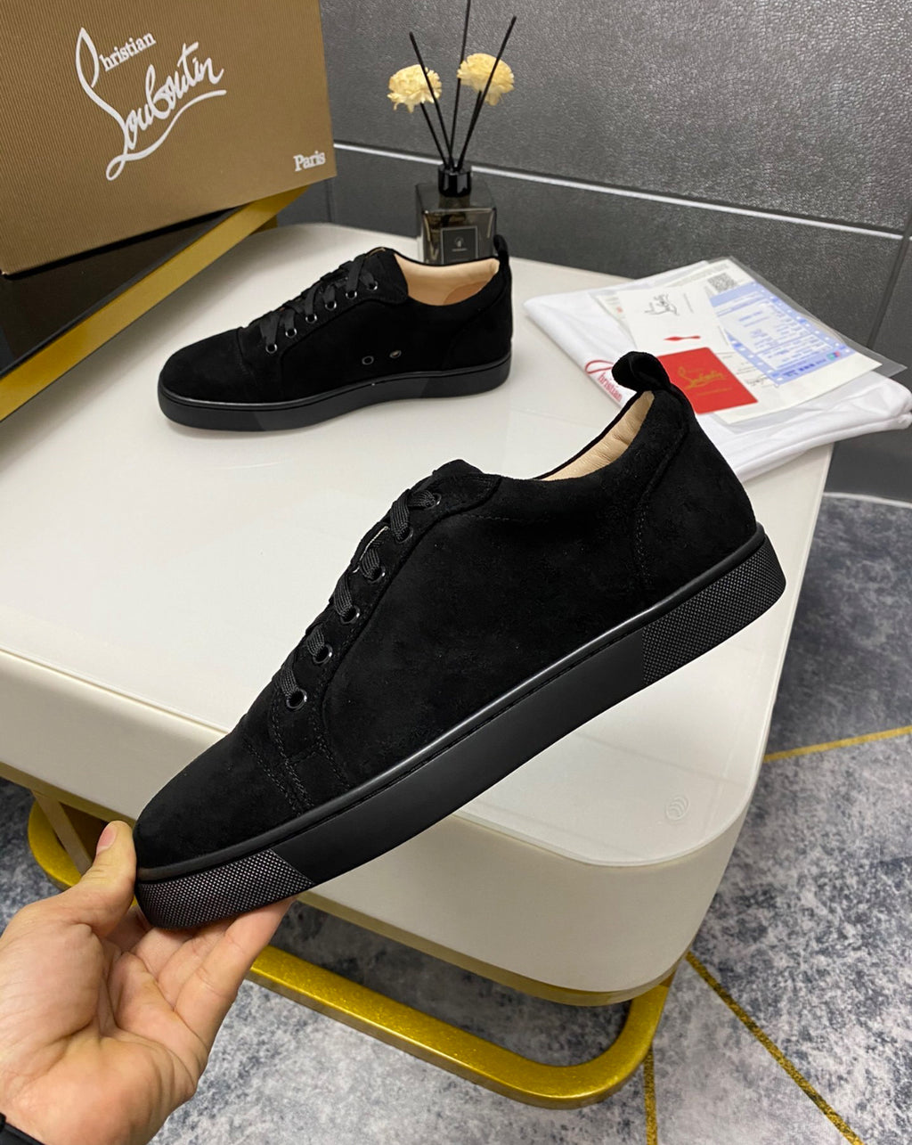Christian Louboutin Unisex Sneakers Low black