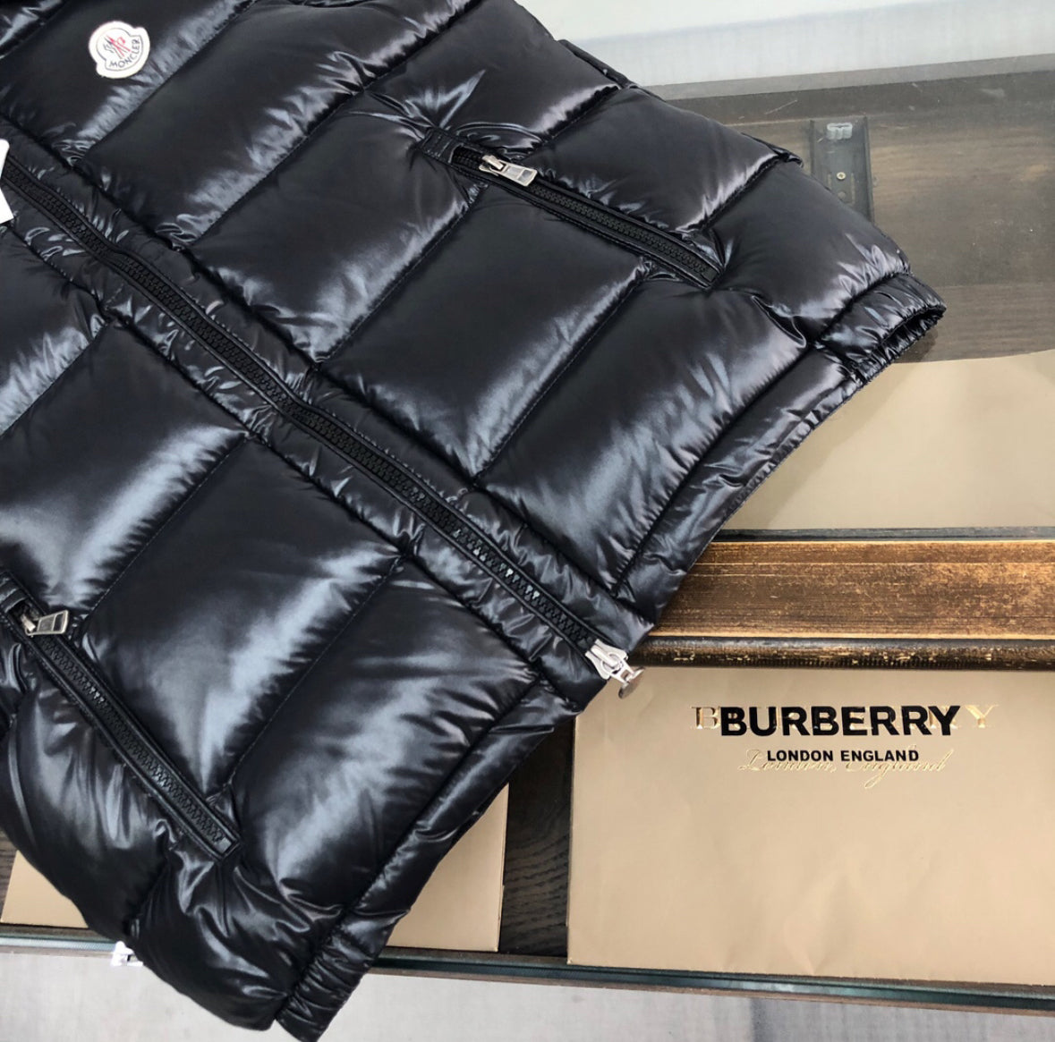 Moncler vest black