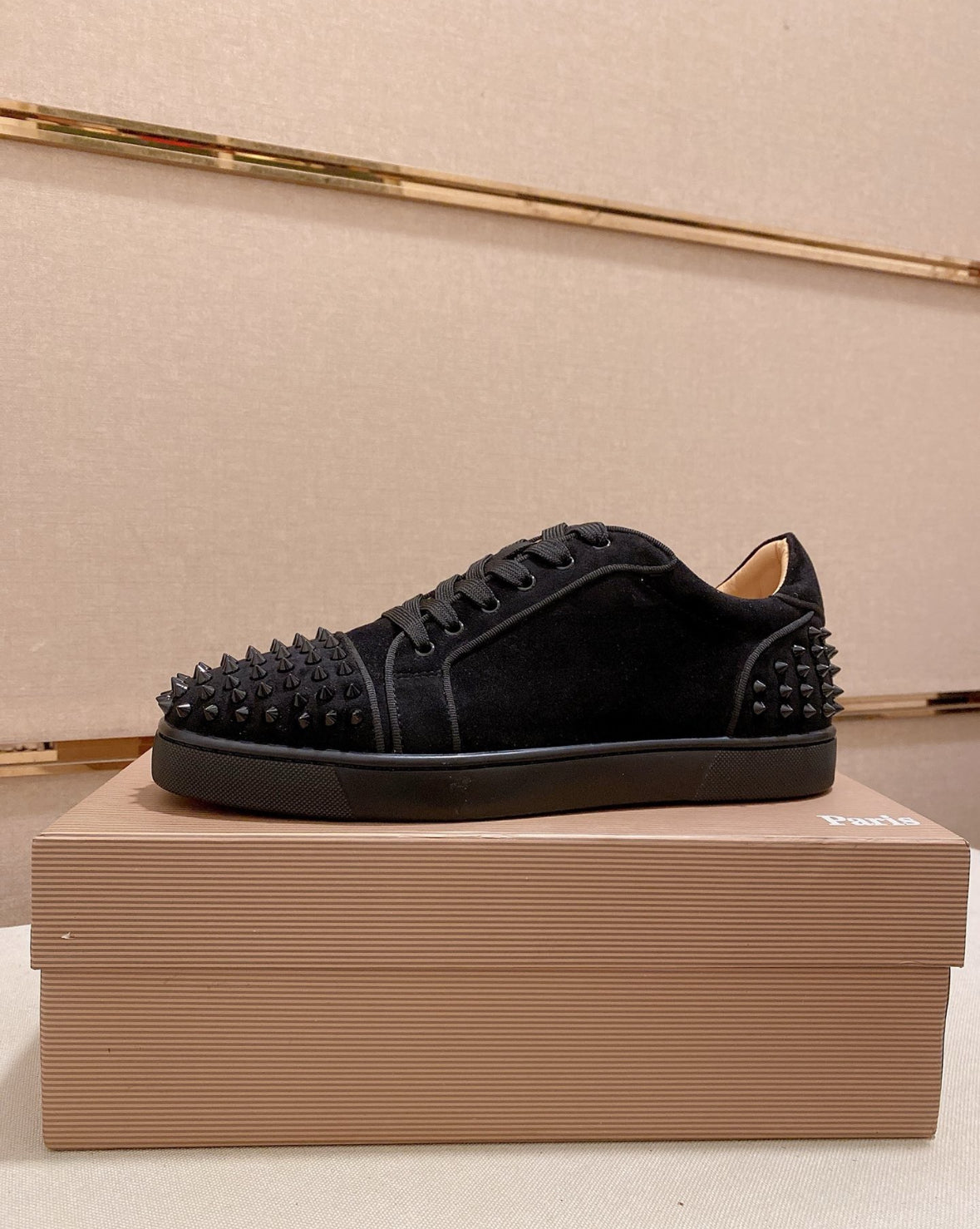 Christian Louboutin Black Sneakers With Spiks