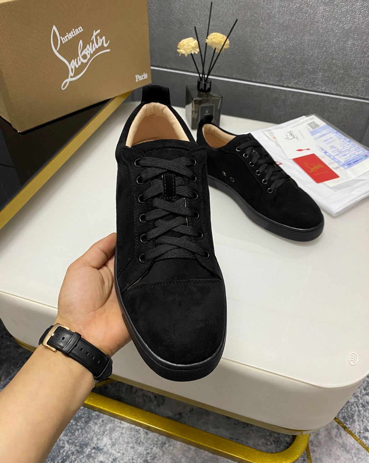 Christian Louboutin Unisex Sneakers Low black