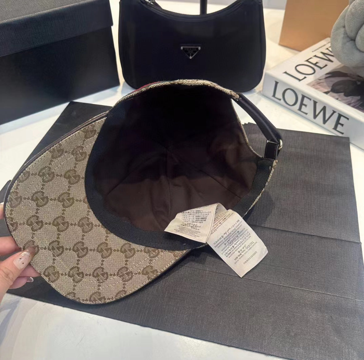 Gucci canvas hat