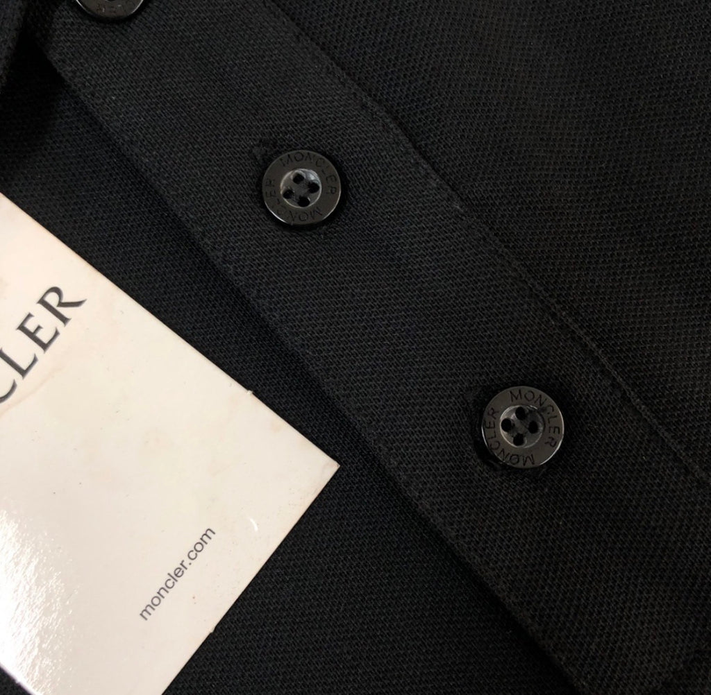MONCLER MAGLIA POLO BLACK