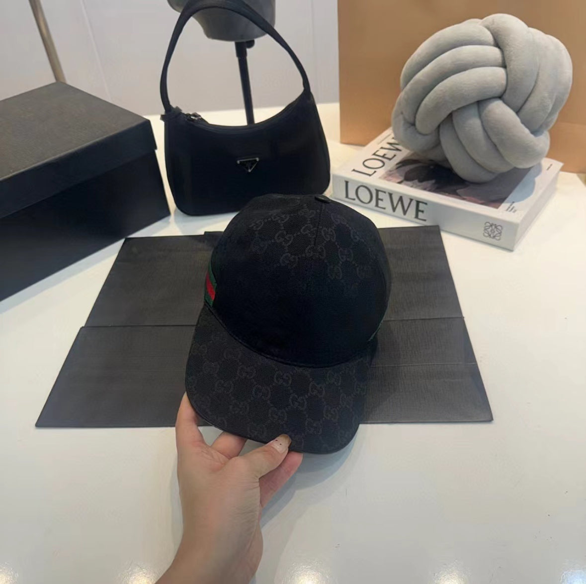 Gucci canvas hat