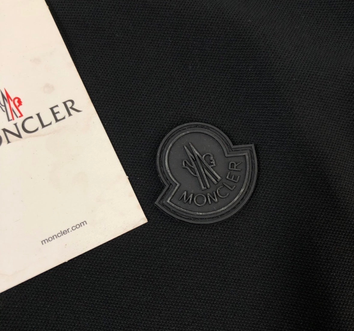 MONCLER MAGLIA POLO BLACK