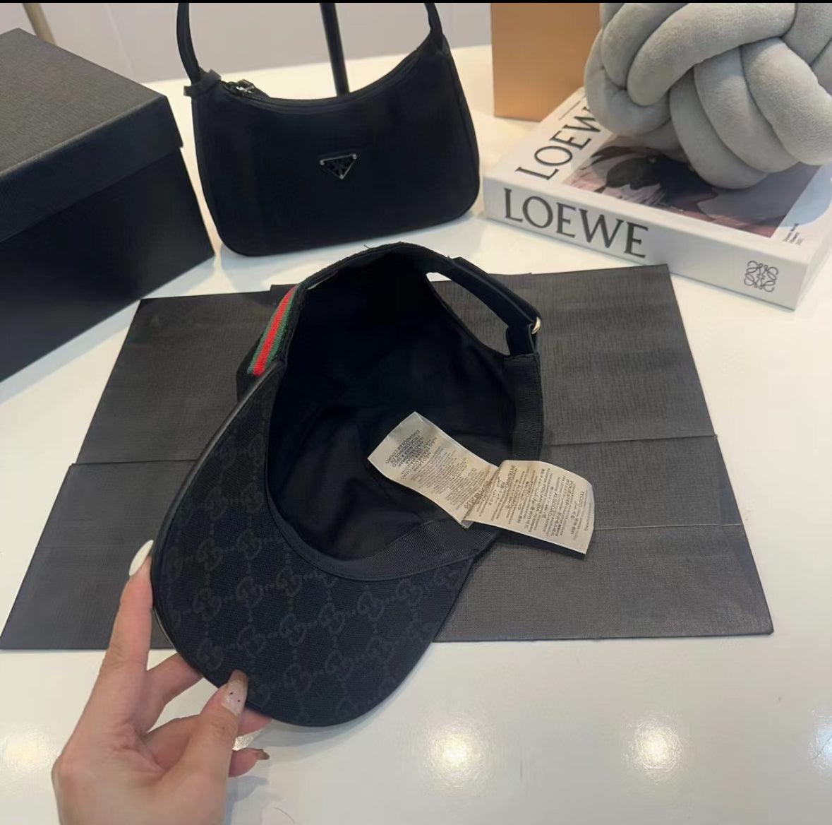 Gucci canvas hat