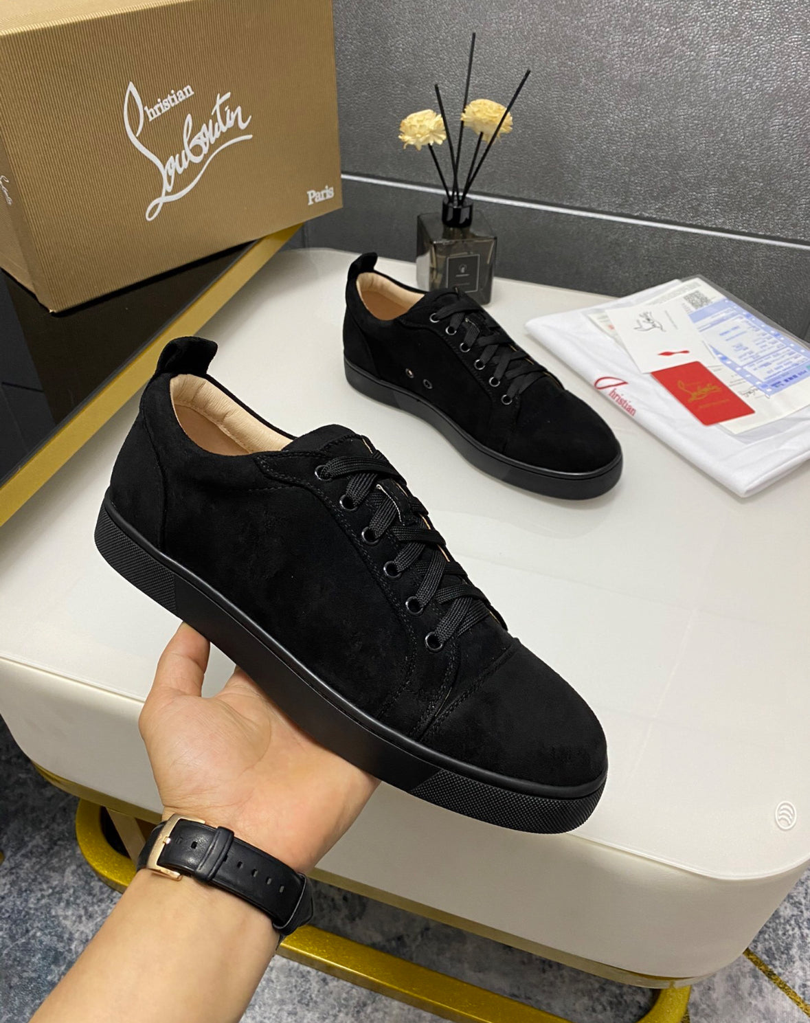 Christian Louboutin Unisex Sneakers Low black