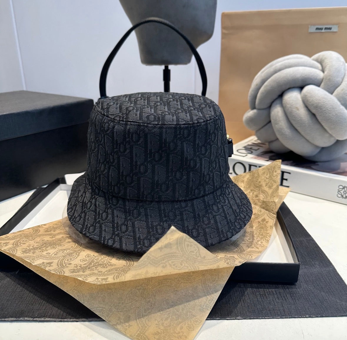 Black Dior Oblique Technical Jacquard