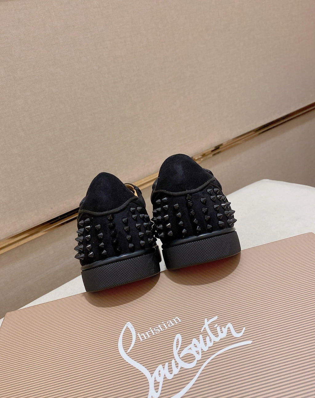 Christian Louboutin Black Sneakers With Spiks