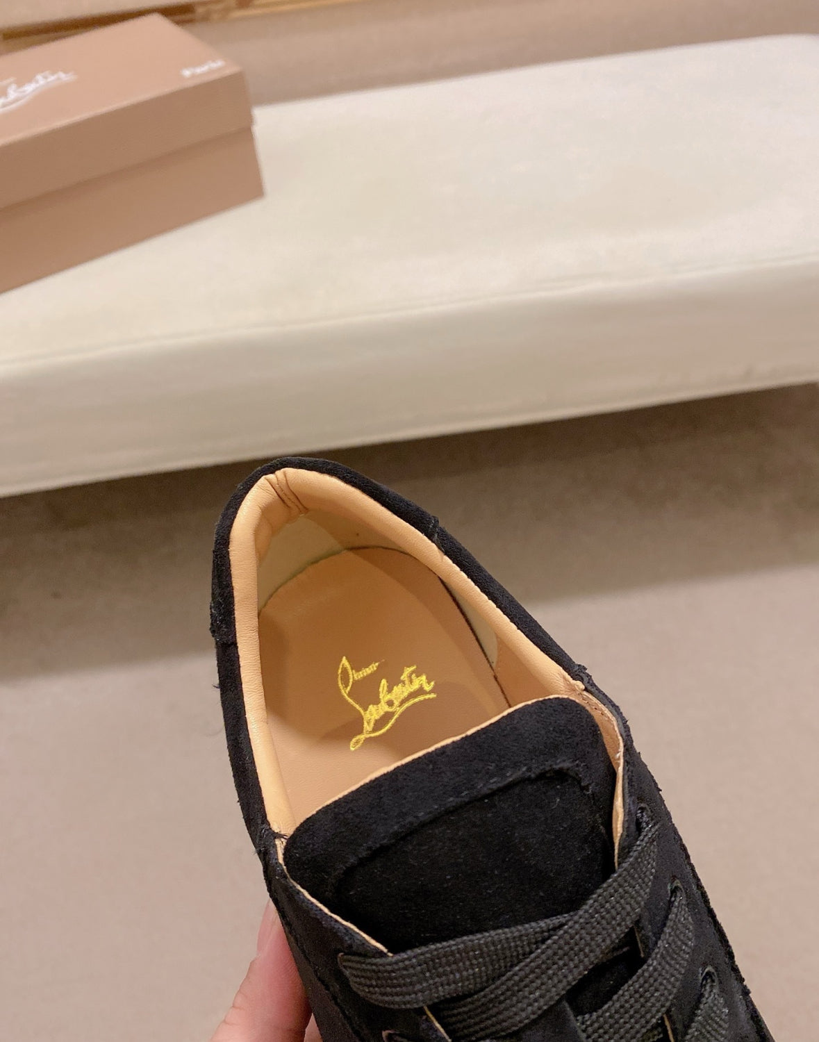 Christian Louboutin Black Sneakers With Spiks
