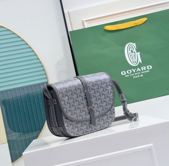 Goyard goyardline Belvedere grey pm messenger bag