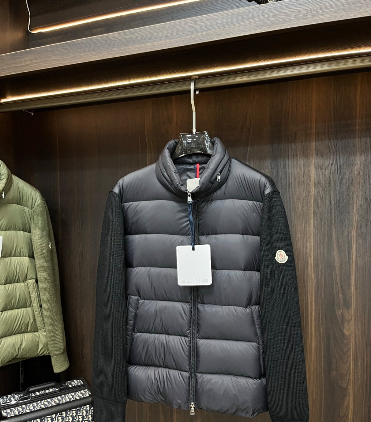 Moncler “Maglione Quilted/Tricot Cardigan Jacket