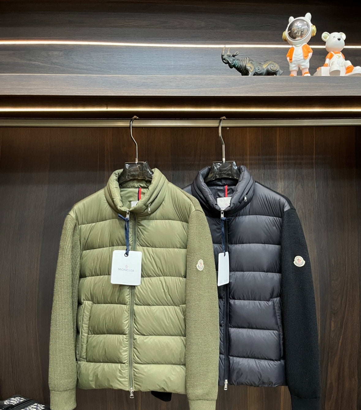 Moncler “Maglione Quilted/Tricot Cardigan Jacket