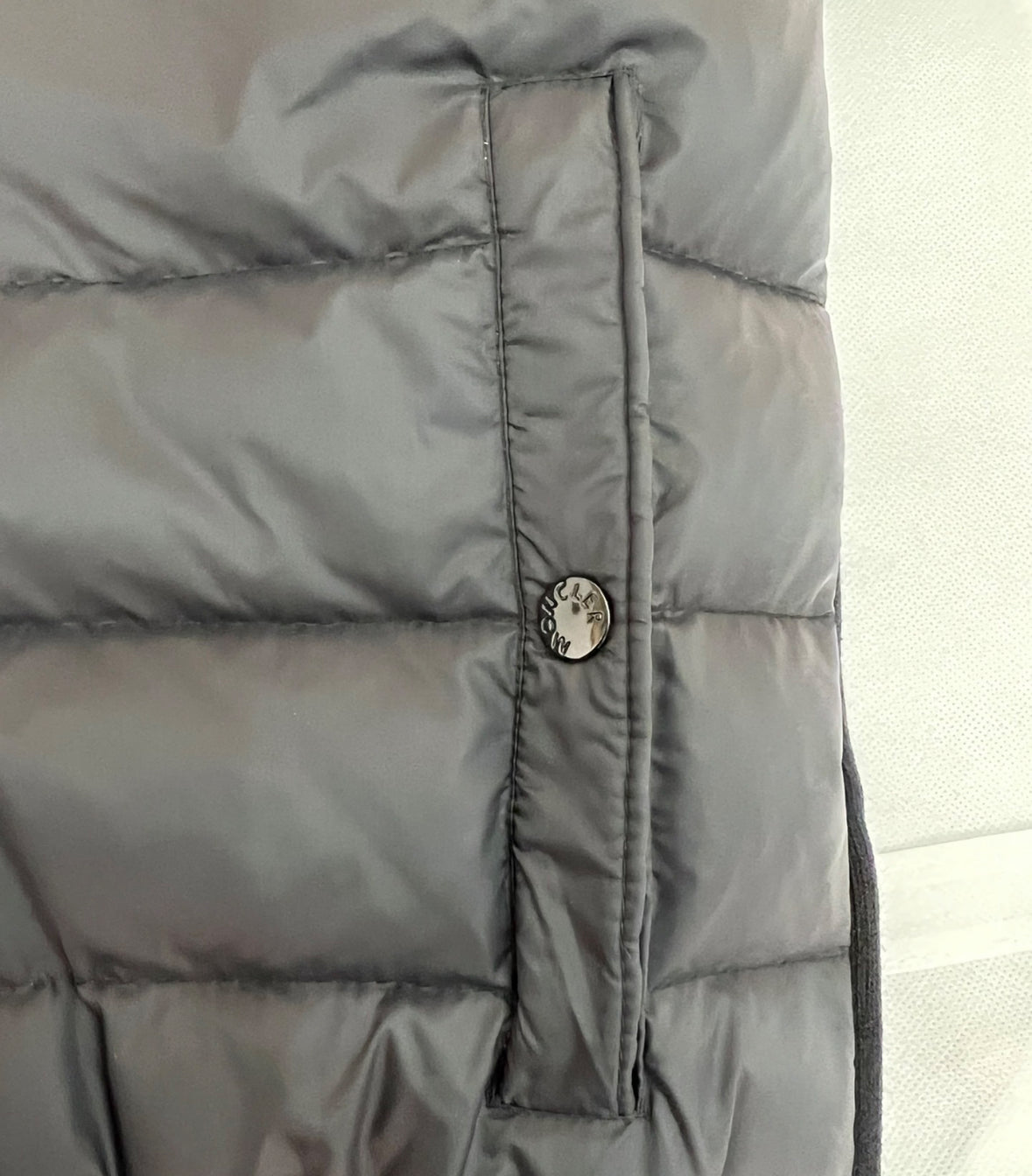 Moncler mens cardigan big m logo black