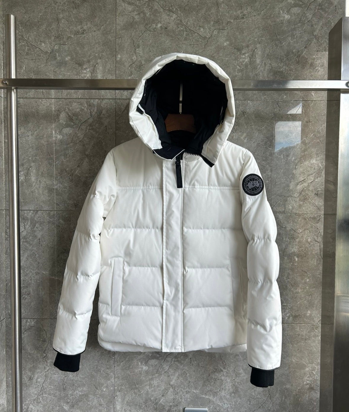 Canada Goose jacket white/black logo