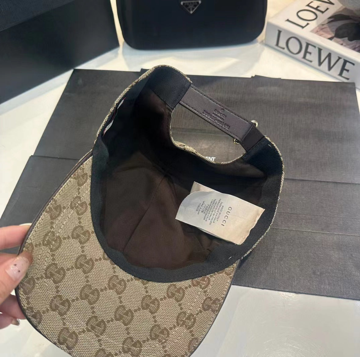 Gucci canvas hat